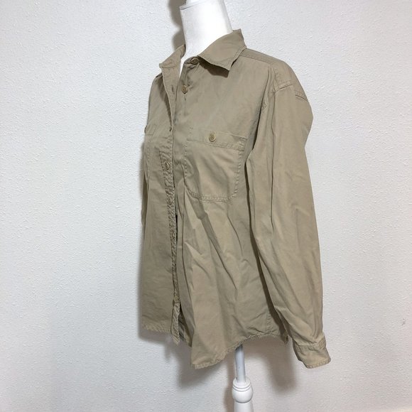 Classiques Entier Khaki Twill Shirt | S - Picture 3 of 5